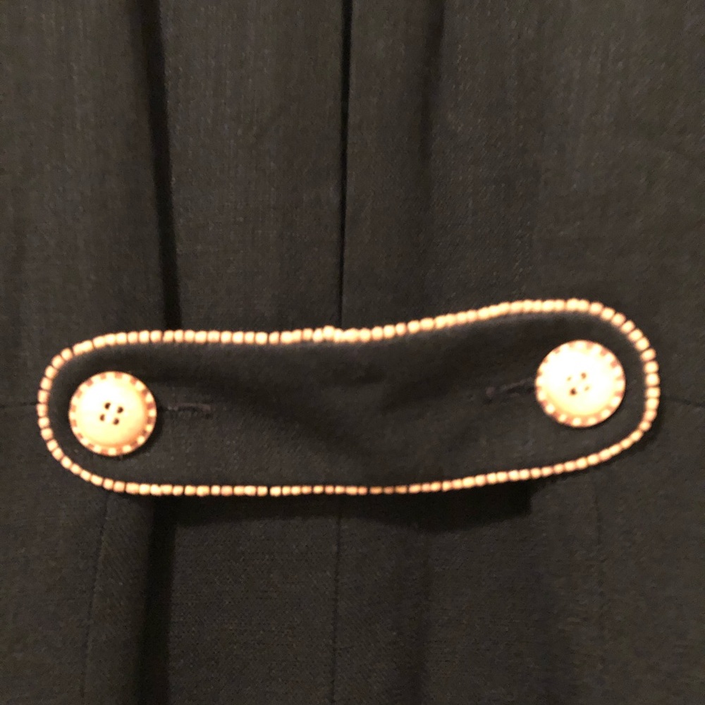 Maggy London Dress Juniors Size 13 Black Button - Picture 7 of 8